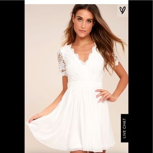 Brand new white dress from LuLus